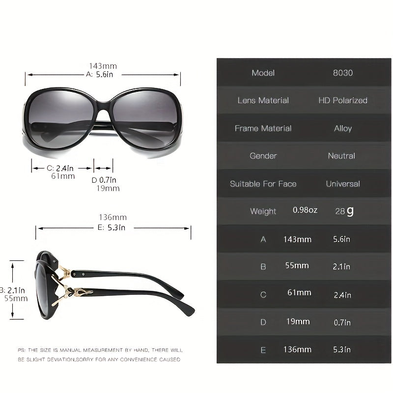 Large Oval Sunglasses For Women Fox Charm Gradient Glasses