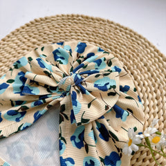 Baby Bow Print Headband Soft Baby Hat for Newborns