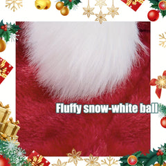 4pcs Santa Hat For Adults Christmas Hat Extra Thick Year Celebrations