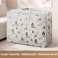 Pink Foldable Storage Bag Large Capacity Moving Box