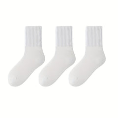10 Pairs Breathable Solid Socks Women's Stockings