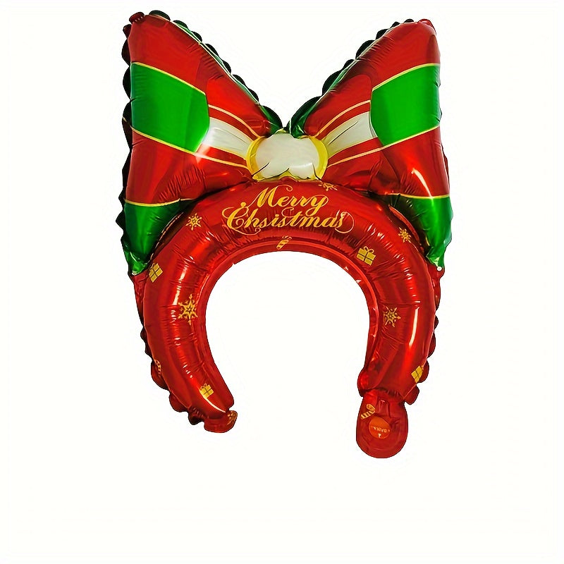 5pcs Christmas Party Dress Up Headwear Hairband Balloon Set Decoration