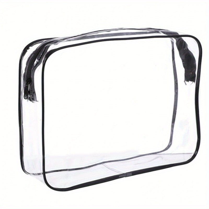 Clear Toiletry Bag With Zipper Waterproof Travel Makeup Bag
