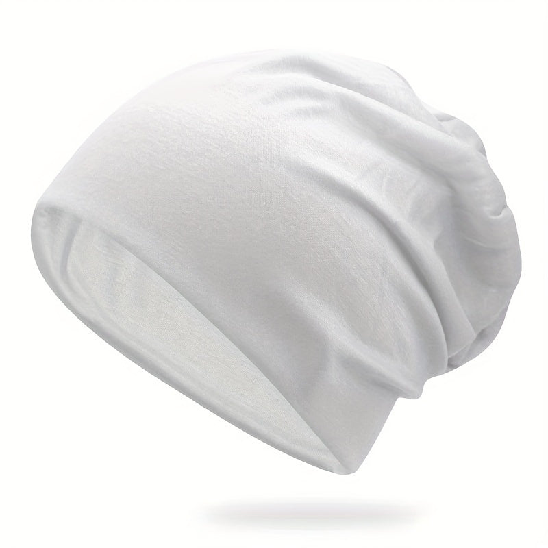 Soft Elastic Skull Cap Thin Breathable Slouchy Baggy Hats Unisex
