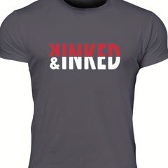 Men's Kinked Print T shirt Crew Neck Tee For Summer