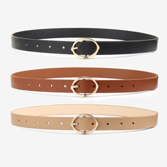 3pcs Classic PU Leather Casual Jeans Belts Girls Accessories