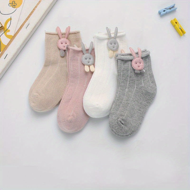 Girls Cartoon Animal Ankle Socks for Toddlers