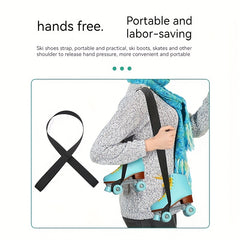 2pcs Skiing Boots Holding Straps Portable Skiing Shoes Binding Straps