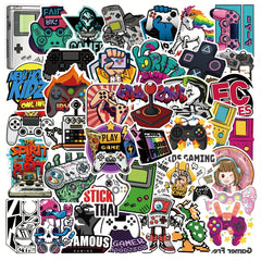 50pcs Retro Game Doodle Stickers Waterproof DIY Creative Decorative Stickers