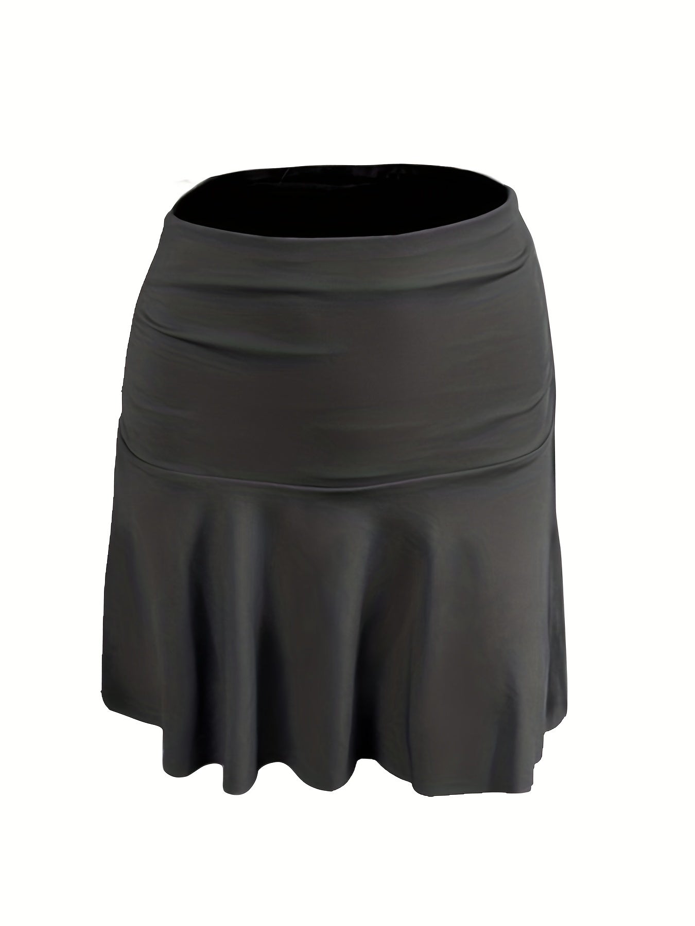 Ruched High Waist Mini Skirt
