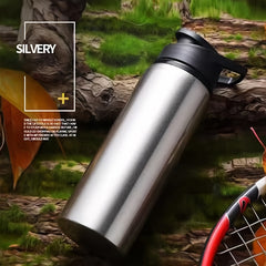 Stainless Steel Bottle with Straw and Leak Proof Lid 23.67oz Capacity