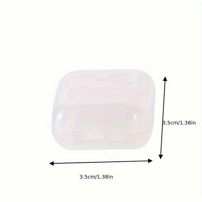Small Square Clear Plastic Jewelry Box Earplugs Storage Mini Box