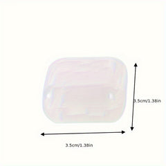Small Square Clear Plastic Jewelry Box Earplugs Storage Mini Box