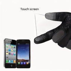 Outdoor Cycling Gloves Touch Screen Warm Full Finger Gloves Winter Windproof