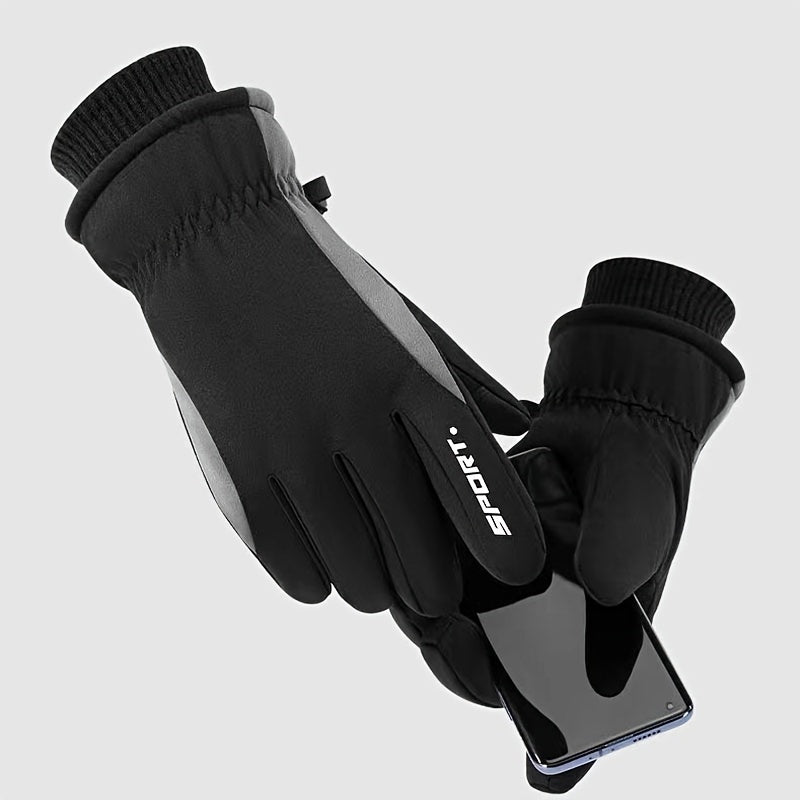 Men's Winter Skiing Gloves Touch Screen Windproof Mountaineering Cycling