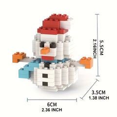 Santa Snowman Xmas Tree Building Blocks 3D Assembly Toys