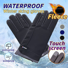 Winter Fleece Lined Warm Waterproof Touch Screen Gloves