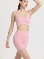 High Waist Seamless Yoga Short Slim Fit Butt Lifting Fitness Short