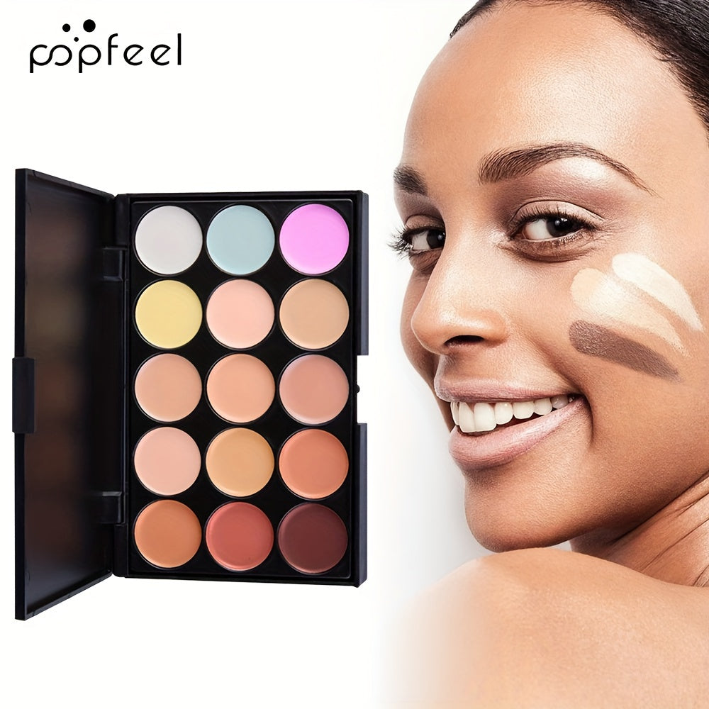 15 Colors Concealer Palette With 11 Pcs Brush Set Makeup Correcting Set