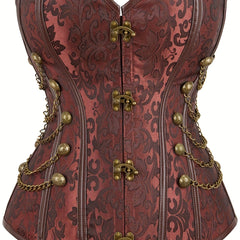 Strapless Corset Tummy Control Lace Up Body Shaper