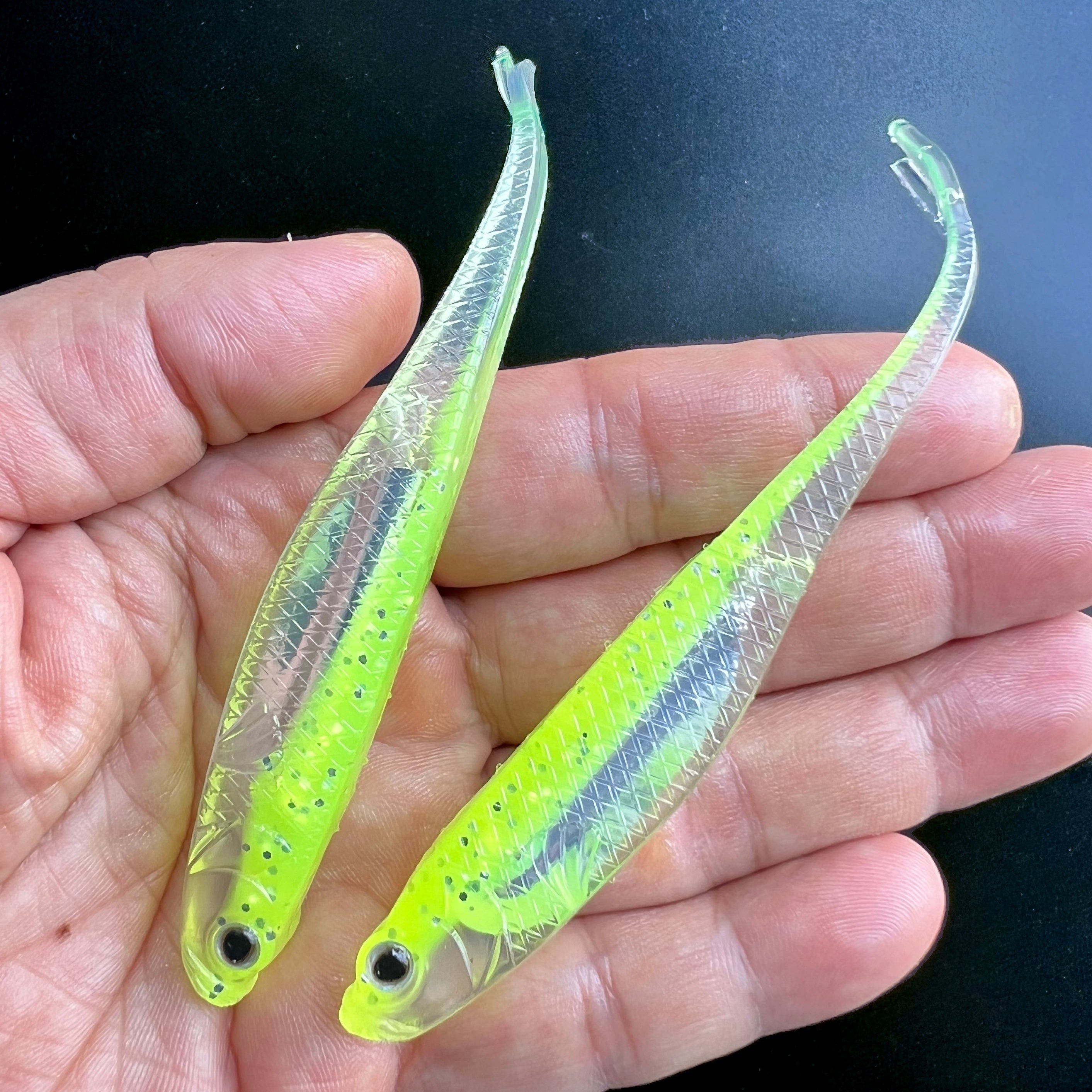 6pcs Fork Tail Fishing Lure Bionic Soft Lure Artificial Swimbait Tackle