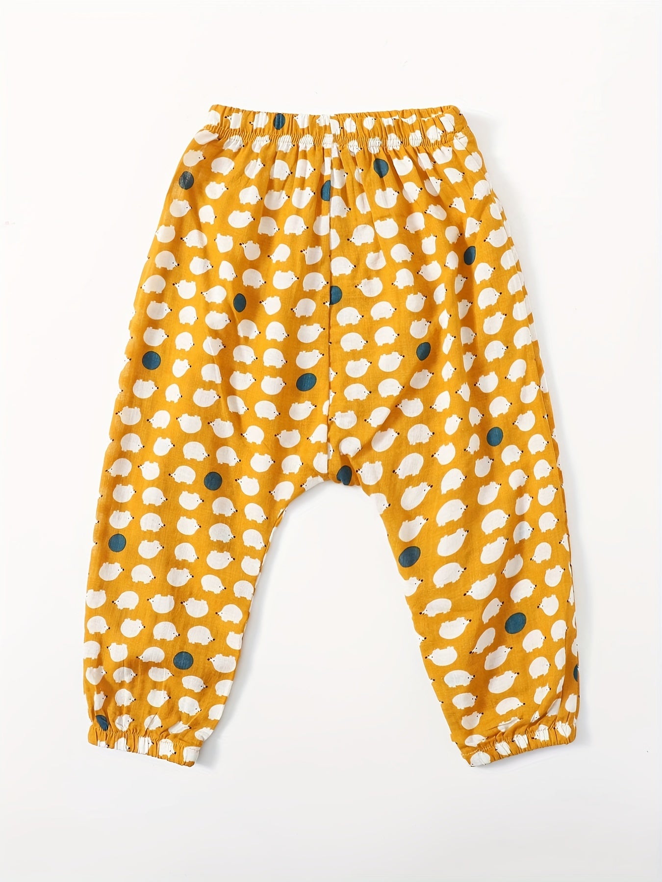 Toddler Girls Hedgehog Graphic Sweatpants Thin Casual Sport