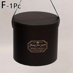 Round Flower Packaging Box, Portable Cylinder Hugging Bucket
