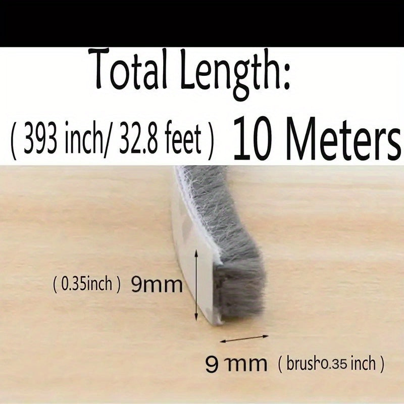 1pc 32 8 Ft 10M Self Adhesive Seal Strip Weatherstrip for Windows and Doors