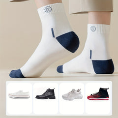 5 Pairs Men's Cotton Deodorant Sports Socks