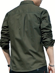 Men's Casual Long Sleeve Button Up Shirt