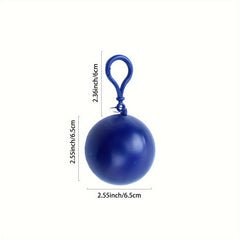 Disposable Raincoat Ball - Compact & Portable Rain Jacket in a Ball