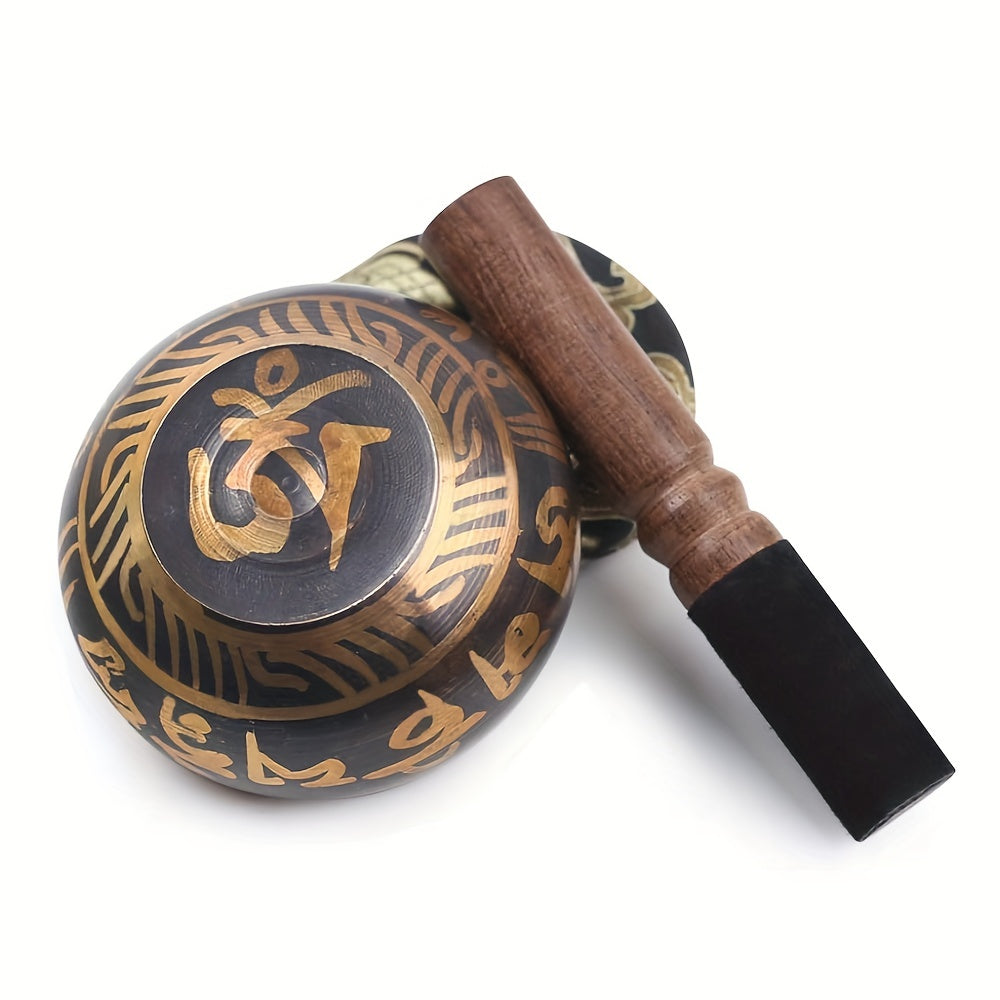 15" Singing Bowl Set Handcrafted in Nepal for Healing and Mindfulness