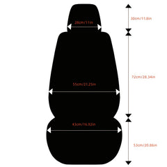 2pcs Car Seat Cover Waterproof Memory Foam With Phone Storage Bag