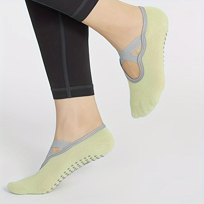 Breathable Yoga Socks Non-slip Cross Strap Sports Socks
