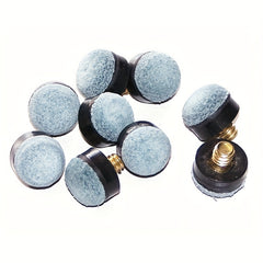 10pcs Soft Pool Snooker Billiards Cue Tips Screw On Cue Tip