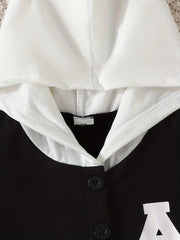 Boys Short Sleeve Side Stitch Block Pullover Top Short Shorts Set