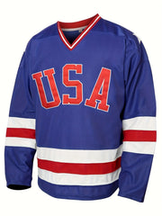Men's Ice Hockey Jersey 17 Classic Vintage Embroidery Ice Hockey Suit