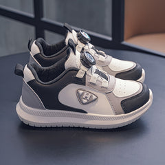 Kid's Rotating Buckle Sneakers Non Slip Soft Sole Shoes