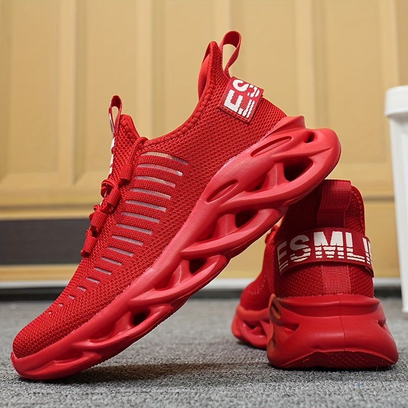 Soft Thick Sole Shock Absorption Sneakers Lightweight Mesh Breathable