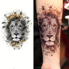 Lion Pattern Waterproof Temporary Tattoo Sticker