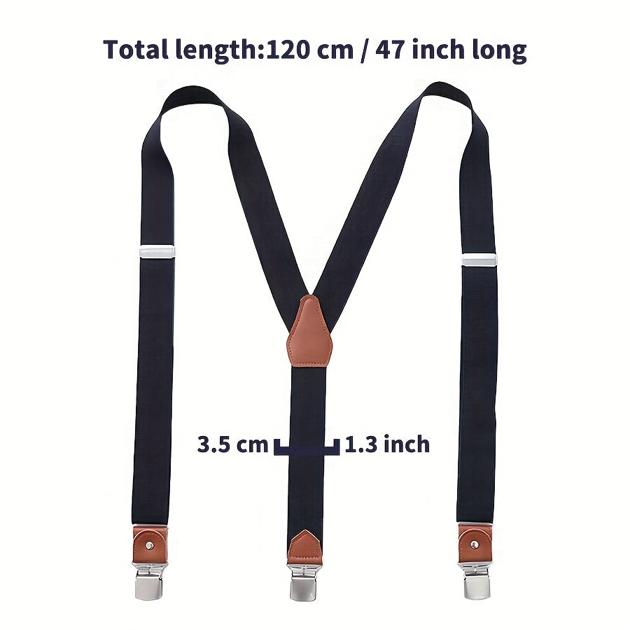 Men's 3 Buckles Y shaped Suspenders For Outdoor Party