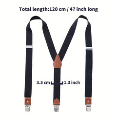 Men's 3 Buckles Y shaped Suspenders For Outdoor Party