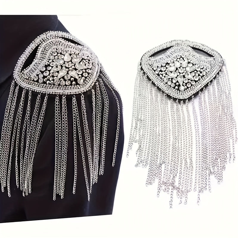 Floral Patch Shoulder Pads for Suits