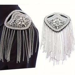 Floral Patch Shoulder Pads for Suits