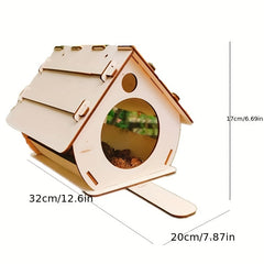 DIY Hanging Wooden Bird Feeder - Attract Wild Birds to Your Garden