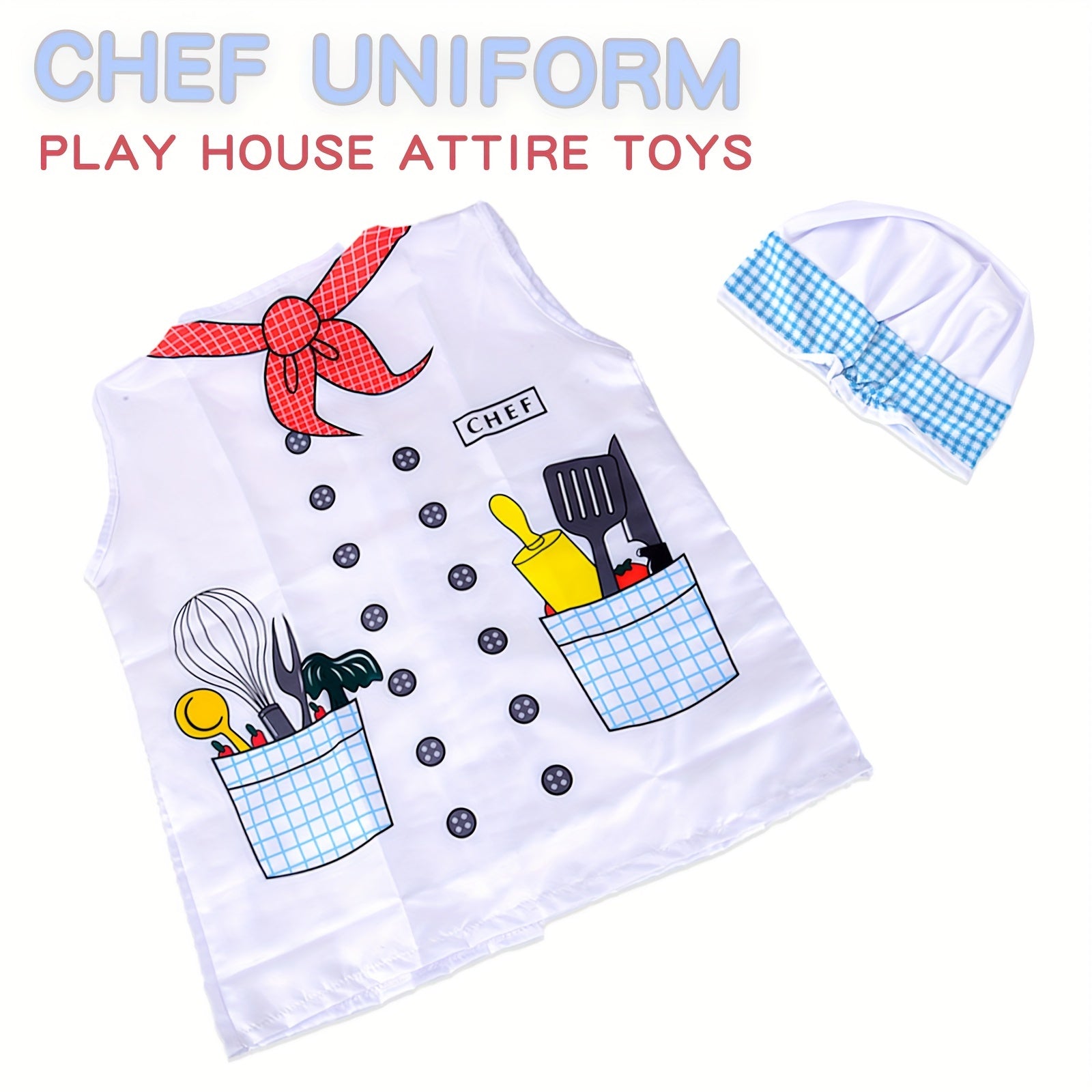 Chef Uniform Kitchen Toys Cooking Kitchen Utensils Baking Tools