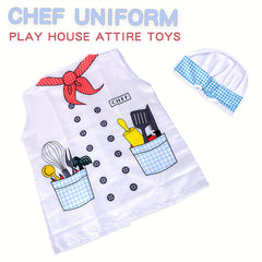 Chef Uniform Kitchen Toys Cooking Kitchen Utensils Baking Tools