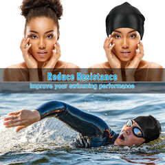 Silicone Swimming Cap For Long Hair Extra Large Waterproof