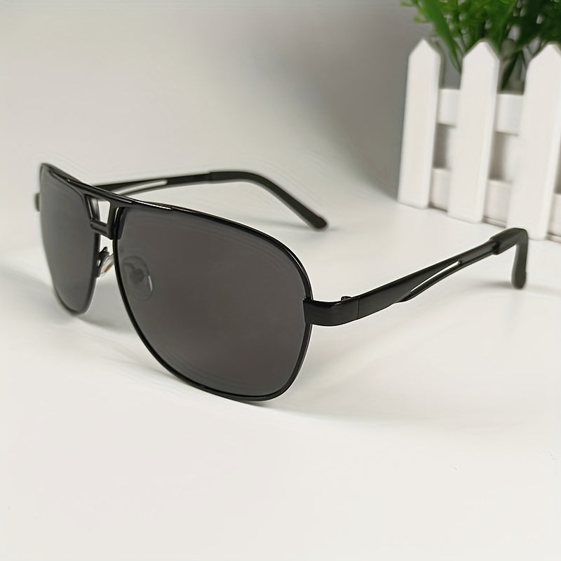 Men's Polarized Sunglasses Metal Frame Mirrors