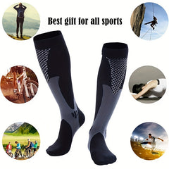 15-30 MmHg Striped Compression Socks for Nurses & Sports